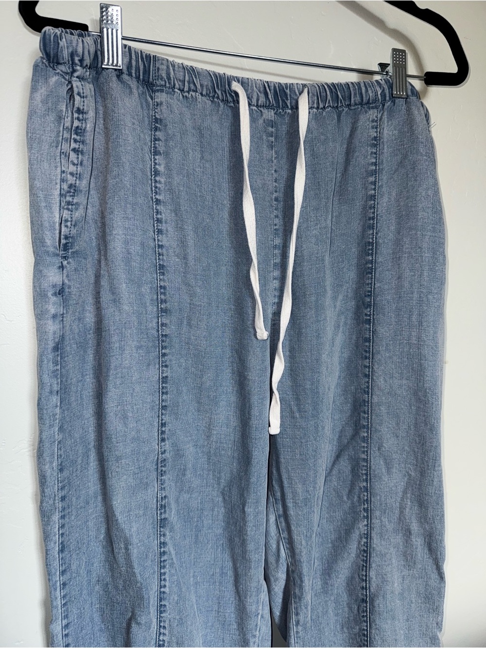 Jane + Delancey Light Blue Pull-On Women’s Pants with Drawstring